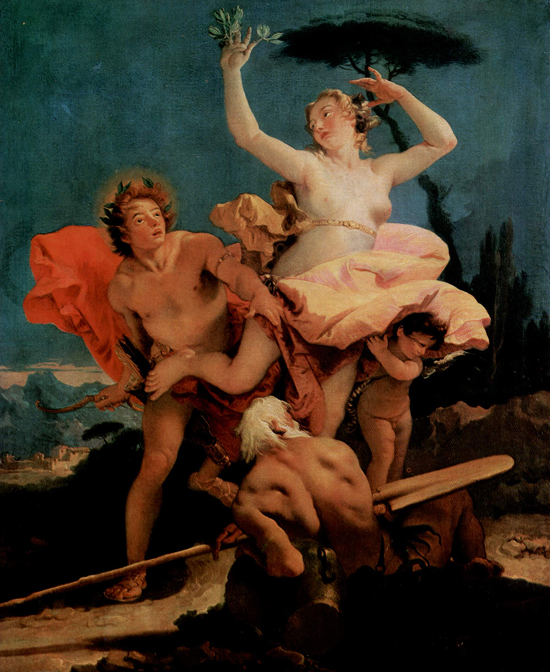 Gemälde Apollo & Daphne, Giovanni Battista Tiepolo (1696-1770)